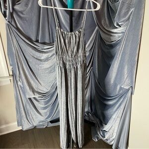 Old Navy linen blend pinstripe jumpsuit